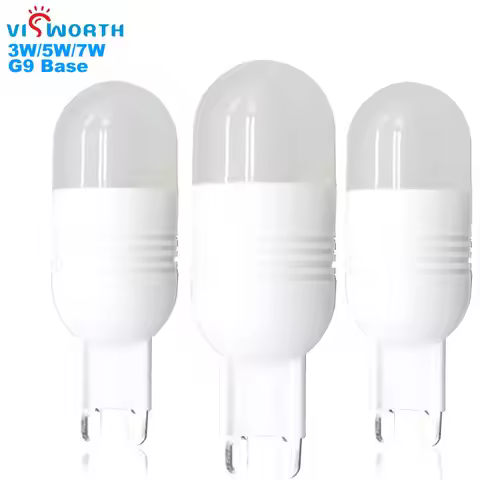 (6 pieces/lot) G9 LED Bulb 3W 5W 7W Light Bulb AC 110V 220V SMD3014 Spotlight Chandelier Lighting Re