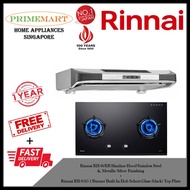 Rinnai RH-90ER Slimline Hood + Rinnai RB-92G 2 Burner Built-in Hob *BUNDLE DEAL - FREE DELIVERY