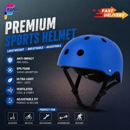 Safety Sports Helmet Adjustable Lightweight Breathable for Scooter Bicycle Hoverboard Skateboard Adu