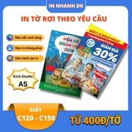 Print Couche KT A5 paper flyers