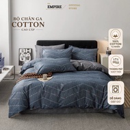 Bedding set 4 Piece EMPIRE Organic cotton bed sheet quilted blanket - EMPIRE Bedding & Decor
