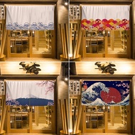 japanese restaurant decor door curtain Japanese-style Triangle Japanese Kimono Lucky Cat Half CurtainJapanese Style Door Curtain Shop Head Decoration Hanging