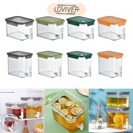 LOVIVER Fridge Iced Beverage Dispenser Drink Dispenser Cold Water Jug with Tap Water Jug