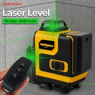 BARU Taffware Laser Level 4d 16 Line 12 Line Komplit Laser Tukang Bangunan Sinar Hiaju Promo - EU12
