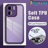 Jingsanc với ống kính phim mờ Ốp điện thoại cho OPPO A5X/OPPO A5X 5g TPU Silicon mềm vỏ lưng chống s