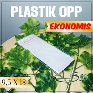 OPP plastic 9.5x18 cm Economical OPP plastic bag/ seal plastic/ Economical 9.5x18 cm glue plastic, c