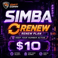 SIMBA (TPG) $10 Plan Renewal Top Up | 7/24h Recharge SIMBA Top Up Instant Recharge All Day