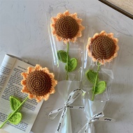 1Pc Sunflower Crochet Flower Creative Wool Knitted Finished Handmade Product daisy crochet / sunflow