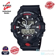[OFFICIAL CASIO WARRANTY] Casio G-Shock GA-700-1A Men's Digital Analog Special Color Black Red Strap