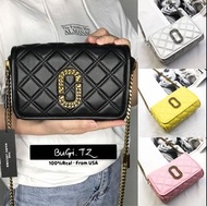 [美國代購正品Marc Jacobs]100%NEW & Authentic 最新款 MJ Flap Crossbody 菱格鏈條包 斜揹包 真皮 翻蓋包 🎁附吊牌 正品序號 原裝整套 限量送防塵袋 