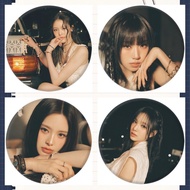 Izna'SIGN 'Concept Photo Badge Star Peripheral Badge Small Round Mirror Keychain Backpack Pendant Ac