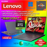 #LL388 Used LENOVO LEGION R7000 AMD RYZEN 7-7840H 16GB DDR5 512GB SSD Nvidia RTX4060 RTX 4060 8G FHD