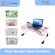 V-TEC Folding Character Study Table / Character Study Table Bottle Container Iron Legs 40cm X 60cm