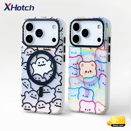 XHotch Fun Graffiti Magnetic Case For iPhone 17 16 15 14 13 Pro Max TPU Soft Edge Design Back Panel 