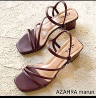 Santorini sandal wanita tali belakang hak 5cm