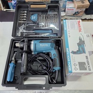 (SET OF 26 ACCESSORIES) MAKITA M8100KX2B 710W/13MM HAMMER DRILL (MADEIN THAILAND)