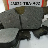 BRAKE PAD (CIVIC TEA)(RR)(HONDA)(43022-TBA-A02)(SET)