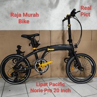 Sepeda Lipat Pacific Noris Pro 20 Inch Sepeda Lipat 20 Inch pacific Noris Pro Rem Hidraulic Alloy Sepeda Lipat Dewasa Pacific
