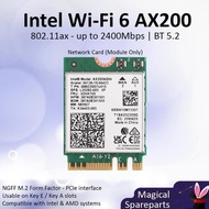 NEWEST - Intel Wi-Fi 6 AX200 NGFF M.2 Wireless Network Card WiFi BT AX200NGW