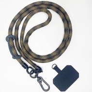 尋寶圖 - PP03024 ( 啡 黑 扭 ) 7mm 攀岩繩 相機繩 手機掛繩 *適合任何型號手機 * (有手機殼即可用) 電話繩 (附送墊片 顏色隨機) 掛頸手機掛繩 通用手機掛繩 便攜 可側揹TREA