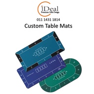 Custom Foldable Casino Table Mat Custom Poker Mat Custom Rubber Poker Table Mat Shape Printing DIY P