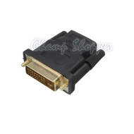【Ready Stock】Gold Plated DVI-I Dual-Link 24+5 Male to HDMI Female Adapter