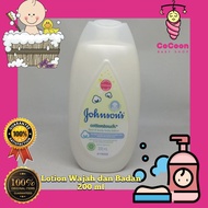 Johnsons Johnson Cotton Touch Lotion 200 Baby Face and Body Lotion Moisturizer