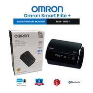 OMRON HEM7600T Smart Elite+ Blood Pressure Monitor - BPM HEM 7600T Authorised SG Local Seller Healthcare Monitoring Machine Bluetooth Wireless Accurate Smart reading