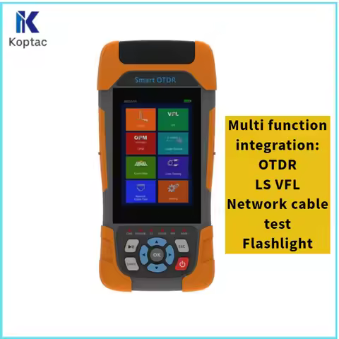 Mini OTDR Fiber Optic Smart OTDR HJ1000-D, Support VFL, OLS, OPM, IOLA-Event Map, RJ45, 1310, 1550nm