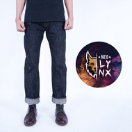 EARTHY GENOVA - Denim Selvedge NEO LYNX 17 Oz Slim Straight Unsanforized - Slim Fit Sanforized Men's
