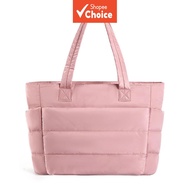 Canvas Tote Bag for Women: Large Waterproof Shopper, Dior Style Zipper & Multi-Compartment College S