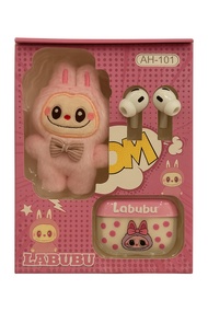 K65 TWS Bluetooth Lovely Cat Kartun Karakter Kucing Lucu Earphone Bass Suara Jernih
