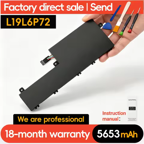Suozhan L19L6P72 New Genuine Battery For Lenovo ThinkPad P15v T15p Gen 1 Series Laptop Battery 5653m