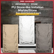 60cm*120cm PU Stone Skin Feature Wall Decorative Stone Mushroom Slabs Artificial Stone Large Slabs E