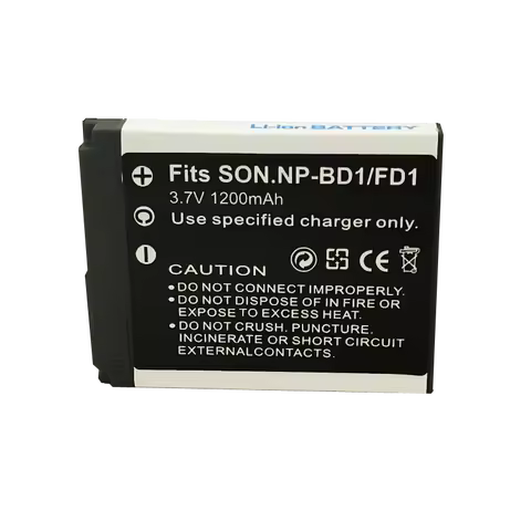 NP-BD1/NP-FD1 1200mAh 3.7V Rechargeable Battery for Sony DSC- T200/S T2/W T2/G T200/B T70/S T70/B Po