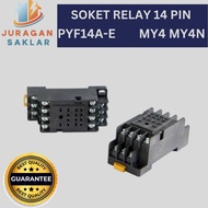 14 PIN BOX SOCKET FOR MY4 MY4N PYF14A-E RELAY MOUNT