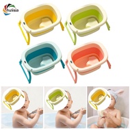 [chulisia] Foldable Baby Bath Tub Thermometer 64x45x33cm with No Slip Feet Baby Bathtub