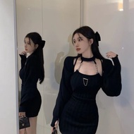 2-piece dress, sexy wool