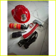 ◱ ▨ ❖ Fireman Costumes For Kids Firefighter Firetruck Career Uniform Work Cosplay Role Play Suit Cl