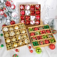 Set of 40 - 44 baubles, hanging balls to decorate Christmas trees to make Christmas laurel wreaths 3