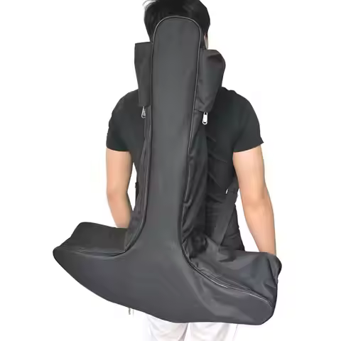 Archery Crossbow Bag Double Shoulder T Shape Bow Case Canvas Bag Crossbow Backpack Storage Box Acces