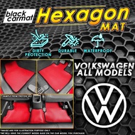 [ VOLKSWAGEN ] Hexagon Rubber Mat For VOLKSWAGEN GOLF MK6 GOLF GTI MK7 POLO TSI TIGUAN ALLSPACE PASSAT B7 EOS JETTA A6