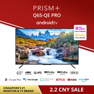 PRISM+ Q65 PRO Quantum Edition | 4K Android TV | 65 inch | Quantum Colors | Google Playstore | Inbuilt Chromecast | HDR1