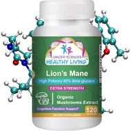 CANCER SCIENCES Lion’s Mane Wellness Mushroom Supplement Capsules, USDA Certified Organic Mushroom E