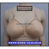MBS Q1A Plus Size 42 - 48 Women Polyester LICIN Biggest Full Coverage Cup C Bra (Non-Wired Bra)