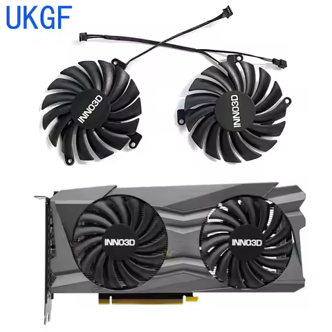 UKGF Brand New 85MM 4PIN CF-12910S CF-12915S Suitable for INNO3D GeForce RTX3050 3060 3060ti TWIN X2