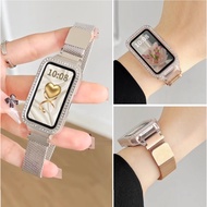 Milanese Stainless Steel Watch Strap+Case Compatible For Huawei Band 11 Strap Huawei Band 11 pro Hua
