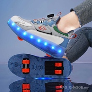 Heelys Four-Wheel Roller Shoes For Girls, Button Sports 2024, Boys' Spring And Autumn New Styl QKQU