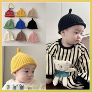PNQFDS SHOP กันลม หมวกถักสำหรับเด็ก อบอุ่นและอบอุ่น ชุดคลุมศีรษะ หมวกสวมหัว ของใหม่ การ์ตูนลายการ์ตูน หมวกกันหนาว ทารกแรกเกิด