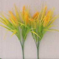 Wheat Stalks, Artificial Rice Wheat Ears Fake Flowers Arrangement for Wheat Grass Farmhouse DIY Home Wedding Valentine's Day Decor